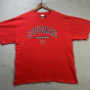 Houston Cougars Shirt Mens XL Red NCAA Basketball College Tee University Gildan